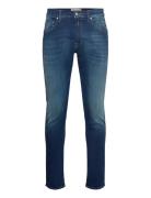 Replay Mickym Trousers Slim Tapered Hyperflex Eco Plus Marinblå