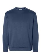 Selected Homme Slhemanuel Soft Crew Neck Sweat Noos Marinblå