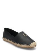 Tommy Hilfiger Th Logo Leather Espadrille Svart