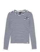 Indian Blue Jeans T-Shirt Ls Striped Blå