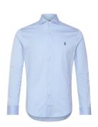 Polo Ralph Lauren Jersey Spread-Collar Shirt Blå