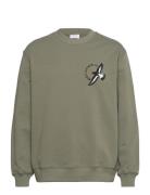 Makia Wader Sweatshirt Khaki Green