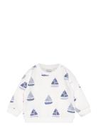 Mango Printed Cotton Sweatshirt Vit