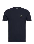 Lyle & Scott Plain Pique Pocket T-Shirt Marinblå