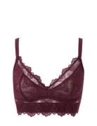 Understatement Underwear Mesh Support+ Bralette Burgundy