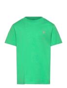 Ralph Lauren Kids Cotton Jersey Crewneck Tee Grön