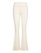 Gina Tricot Soft Touch Folded Trouser Kräm