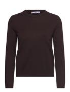 Mango Wool-Blend Round-Neck Sweater Brun