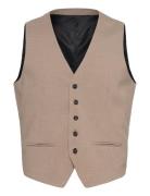 Lindbergh Men's Waistcoat For Suit Beige