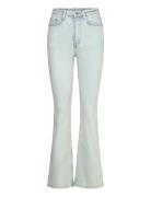 Weekday Curve High Flared Jeans Blå