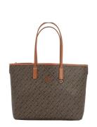 Tommy Hilfiger Th Monoplay Leather Tote Svart