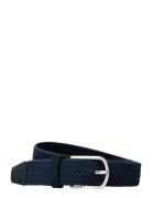 Selected Homme Slhtom Braided Textile Belt Marinblå