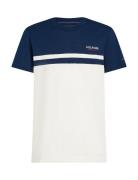 Tommy Hilfiger Monotype Colourblock Tee Marinblå