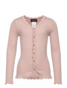 Rosemunde Kids Rkbeatha Ls Cardigan W/ Lace Rosa