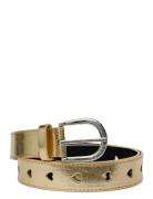 Fabienne Chapot Cut It Out Heart Belt Metallic Guld