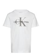 Calvin Klein Ck Monogram Ss T-Shirt Vit