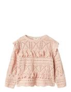 Lil'Atelier Nmfdamia Ls Loose Knit Lil Rosa