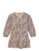 Daily 7 Dress Longsleeve Animal Beige