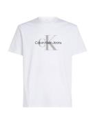 Calvin Klein Jeans Ss Hero Monologo Tee 30S Vit