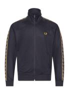 Fred Perry Contrast Tape Track Jkt Marinblå