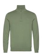 GANT Classic Cotton Half Zip Khaki Green