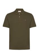 GANT Textured Polo Khaki Green