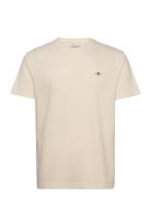 GANT Texture Ss T-Shirt Kräm