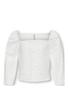 Kids Only Kogpilea 3/4 Emb Anglaise Shirt Wvn Vit