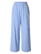 Selected Femme Slfcoria Hw Wide Pant B Blå