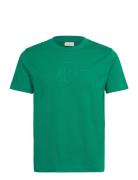 GANT Reg Tonal Shield Ss T-Shirt Grön