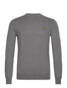 Lyle & Scott Cotton Merino Crew Neck Jumper Grå