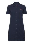 Tommy Jeans Tjw Badge Pique Polo Dress Marinblå