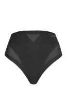 Calvin Klein Sculpted Firm Mesh Thong Svart