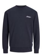 Jack & J S Jjbeau Sweat Crew Neck Marinblå