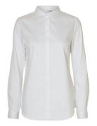 Selected Femme Slfromie Ls Fitted Shirt Noos Vit