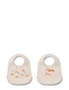 Liewood Tilda Printed Bib 2-Pack Kräm