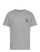 Calvin Klein Chest Monologo Ss T-Shirt Grå