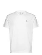 Polo Ralph Lauren Classic Fit Jersey V-Neck T-Shirt Vit