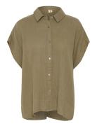 Culture Cumyra Elina Ss Shirt Khaki Green