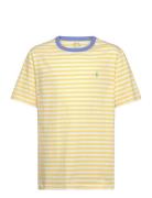 Ralph Lauren Kids Striped Cotton Jersey Tee Gul