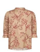 MOS MOSH Mmeleana Leafy Blouse Beige