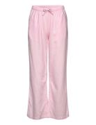 Lindex Trousers Linen Blend Rosa