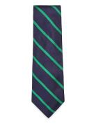 Polo Ralph Lauren Striped Silk Repp Tie Marinblå