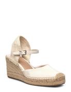 Lauren Ralph Lauren Robby Canvas & Jute Espadrille Vit