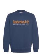 Timberland Embroidered Logo Crew Neck Sweats Marinblå