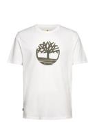 Timberland Camo Tree Logo Short Sleeve Tee Vit