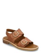 ANGULUS Sandals - Flat - Open Toe - Op Brun