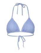 Rosemunde Triangle Bikini Top Blå