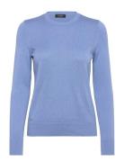 Lauren Ralph Lauren Cotton-Blend Sweater Blå