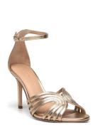 Lauren Ralph Lauren Allie Metallic Multistrap Sandal Guld